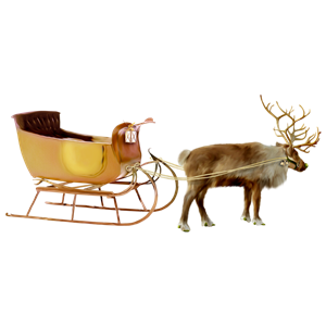 Santa sleigh PNG-38684